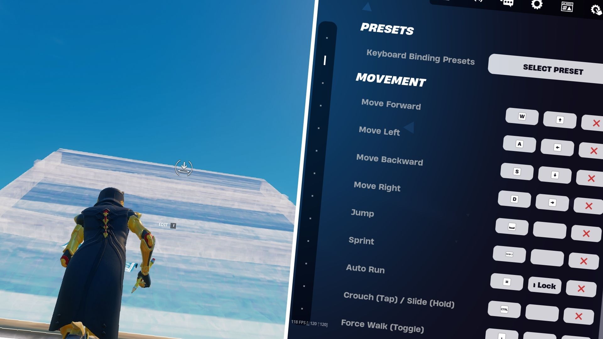 Keybinds terbaik untuk Fortnite