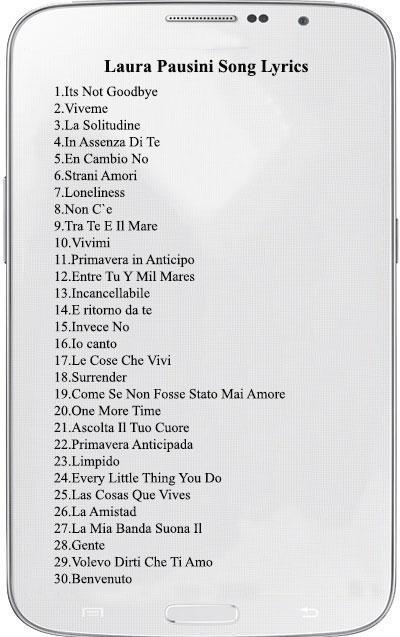 30 Laura Pausini Song Lyrics