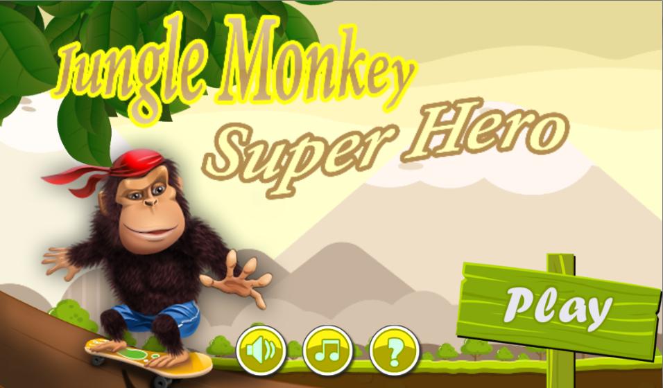 jungle monkey run super hero