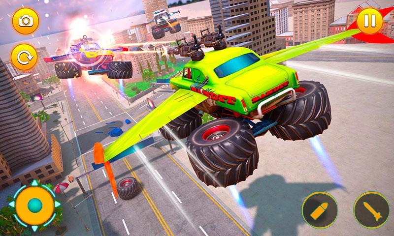 Flying Robot Monster Truck Transform: Robot Battle