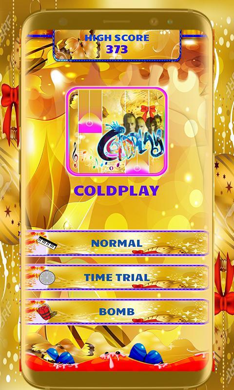Coldplay Piano Tile Game