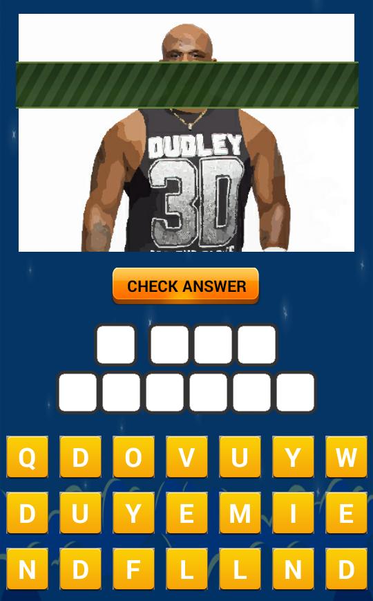 Wrestler Quiz Game