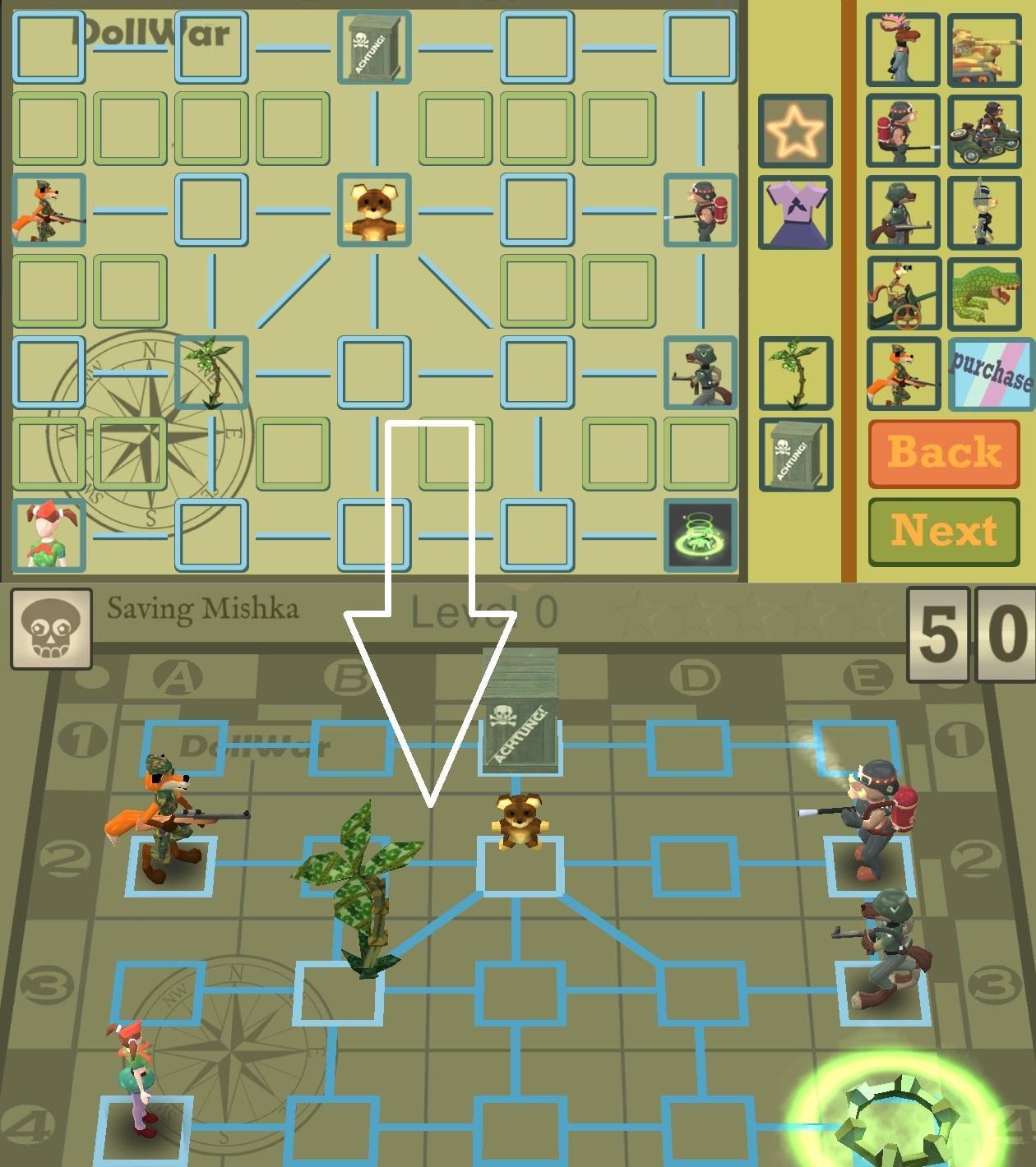 DollWar-EastFront. Turn-based strategy.