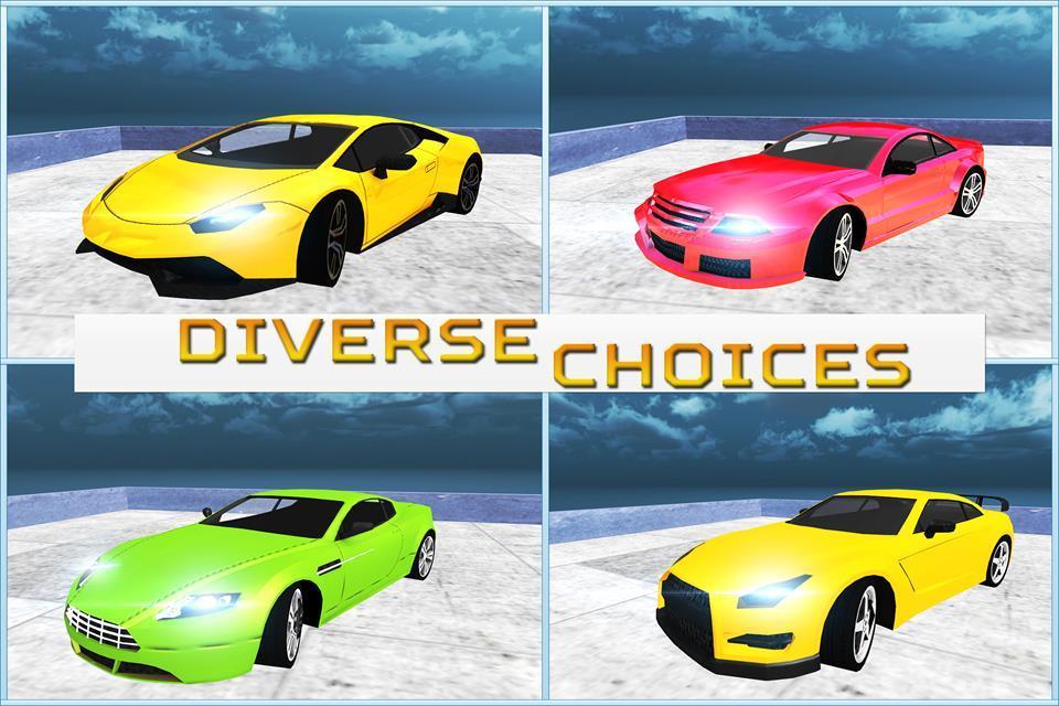 Flying Rooftop Car Sprint Sim